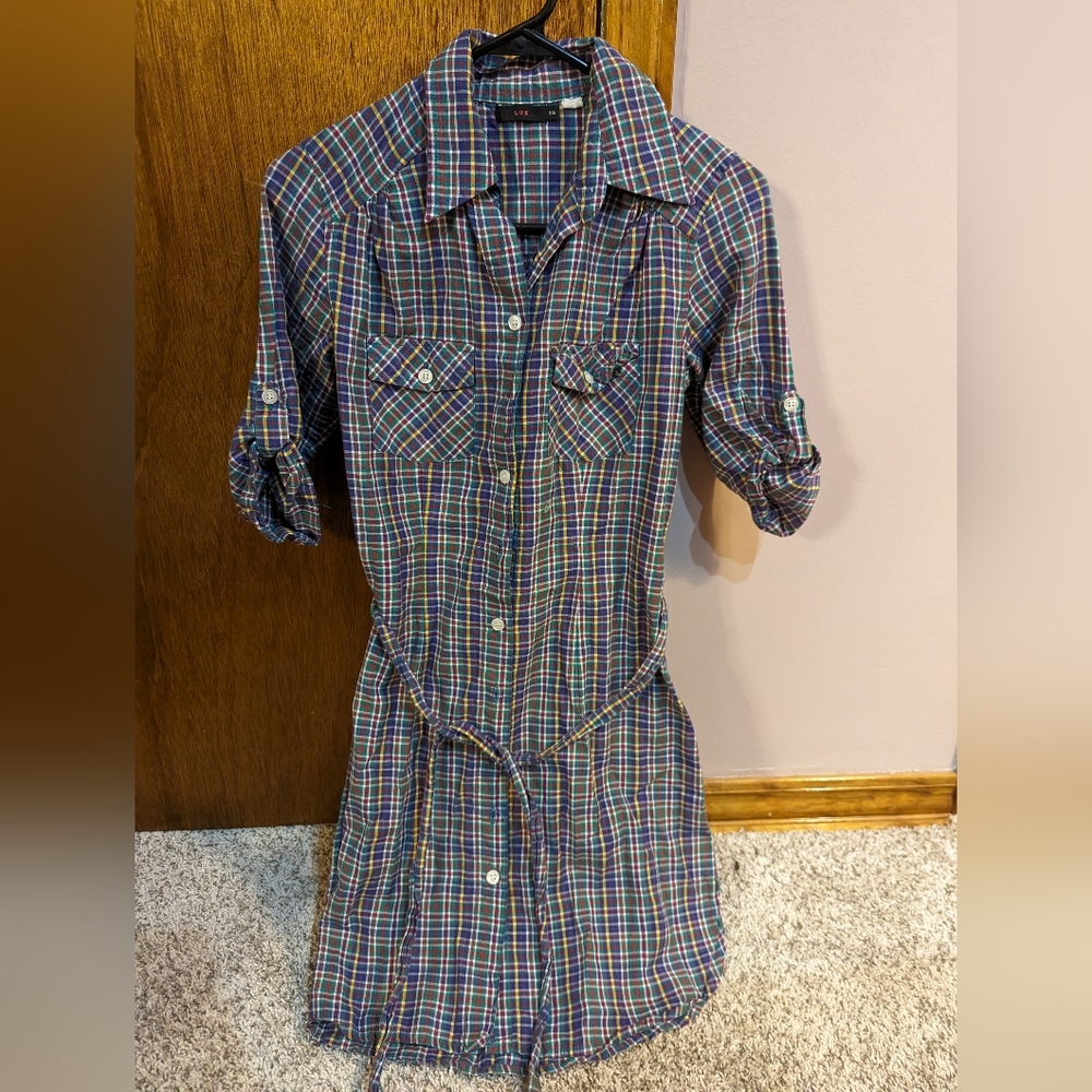 5/$20 Button down mini dress